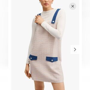 Nwt mango exclusive tweed dress